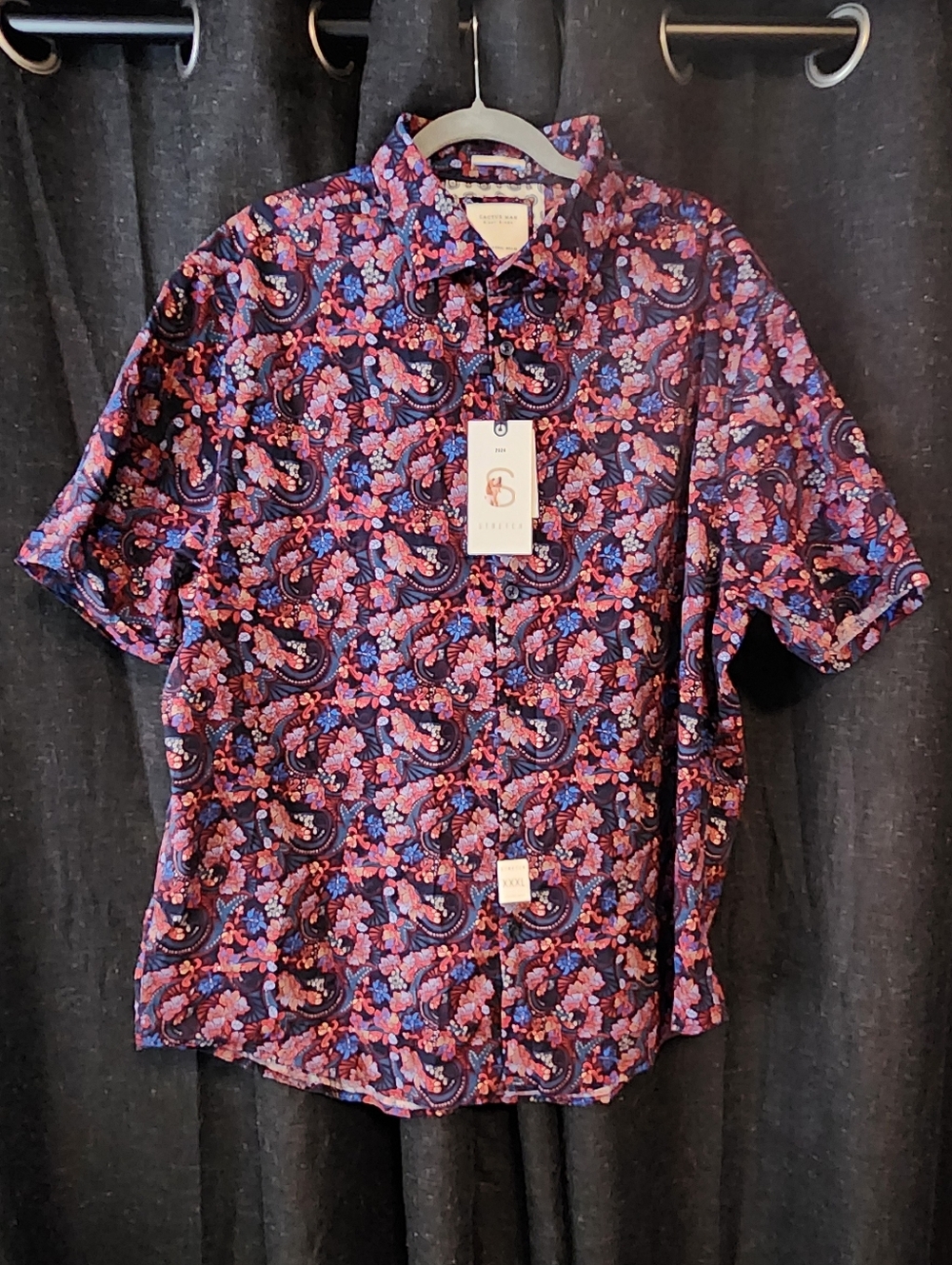Cactus Man Ricky Singh Paisley Floral Button Up Shirt XXXL NWT